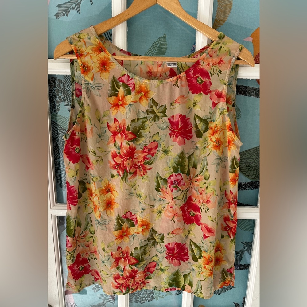 100% Silk Tank Top
